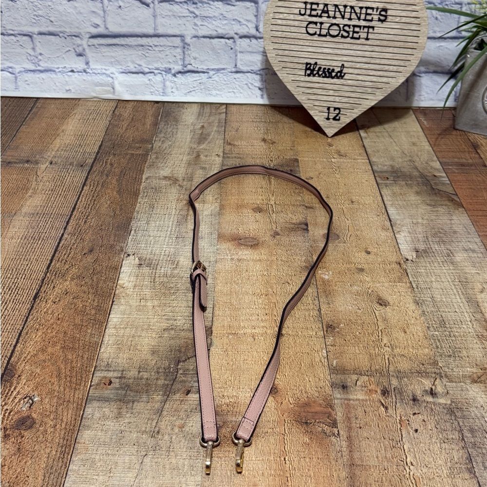 Dune London Pink Pebbled Leather Replacement Crossbody Strap Rose Pink
